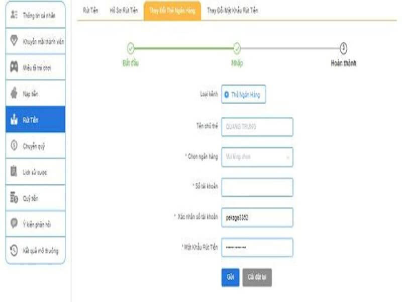 Hướng dẫn rút tiền tại QH99