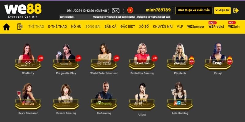Casino WE88 - Trải Nghiệm Đỉnh Cao Dành Cho Hội Viên 2 casino-we88-4